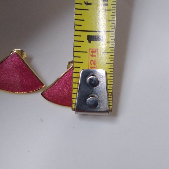 Vintage Pink Isle Of Skye Stud Earrings - Picture 12 of 12